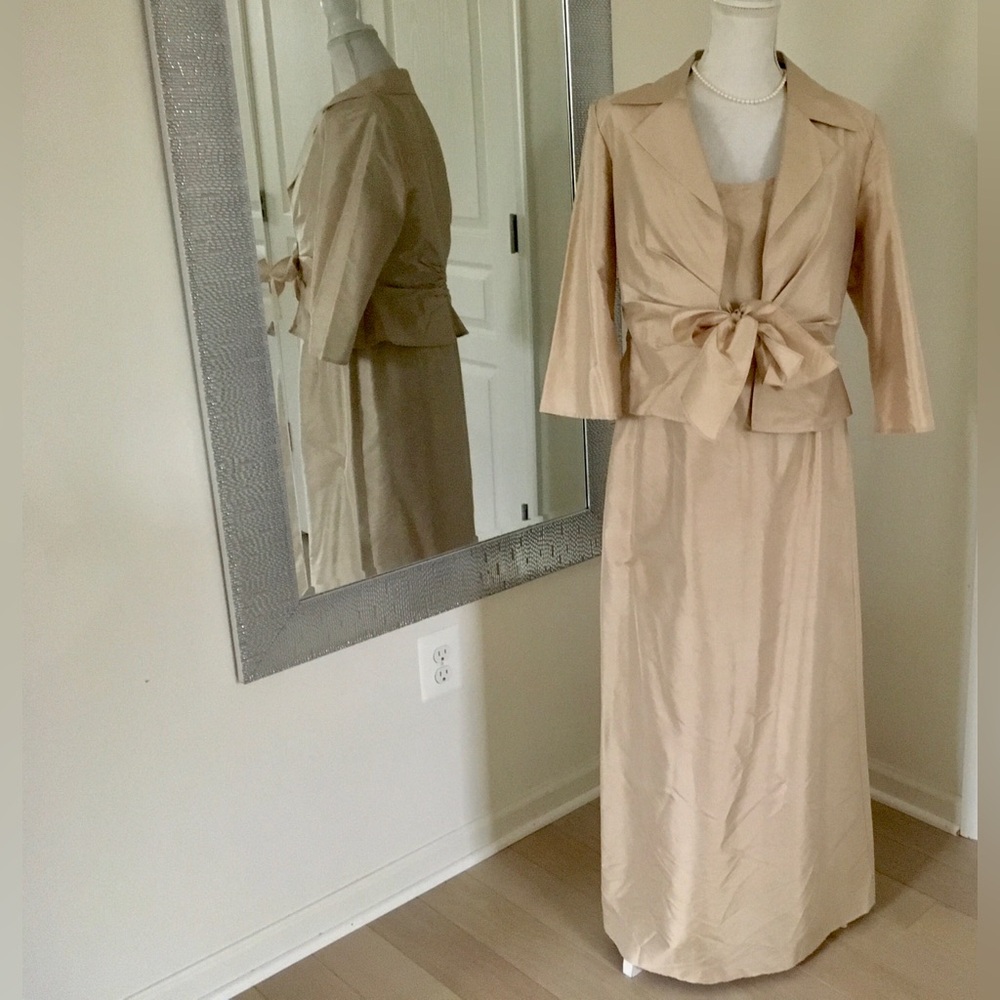 Talbots pure silk dress jacket Set